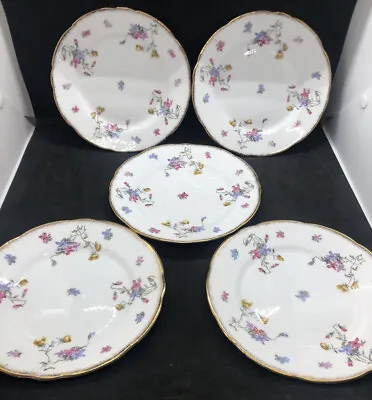 Buy Royal Stafford China  Violets Pompadoor  5x Side Plates (b4) • 12.99£