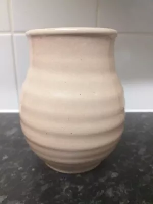 Buy Lovely Vintage Bourne Denby Art Pottery Ribbed Vase • 2.99£