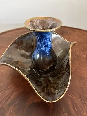 Buy MCM Crystalline Glaze Art Vase By Award Winning Ceramist Elliot Newton • 250.88£