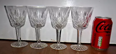 Buy 4 X Waterford Lismore Claret Wine Glasses ~ 5 7/8  High ~ Signed ~ Excellent • 50£