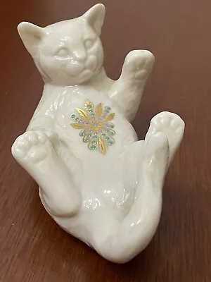 Buy Lenox China Jewels Collection 1994 White Kitten On Back 2.25 H X 4 L X 2.5 W • 12.48£