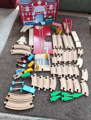 Buy Train Storage Station Box Mixed Push Along Trains,Carriages, Track Extras Bundle • 16.25£