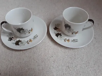 Buy 2 Royal Doulton Bone China 'Westwood' Tea Cups And Saucers (2) • 5£