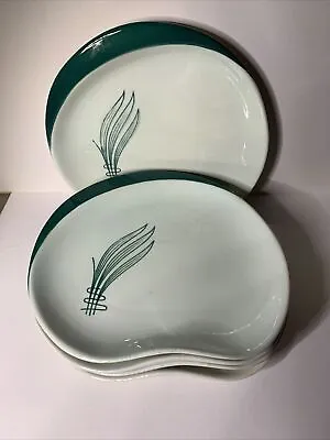 Buy 1950s Carlton Ware Australian Windswept Green 5 Side Plates (2 Sets Available) • 7.50£