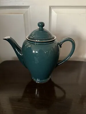 Buy Tall Denby Greenwich Dark Green Coffee Pot - New And Unused • 25£