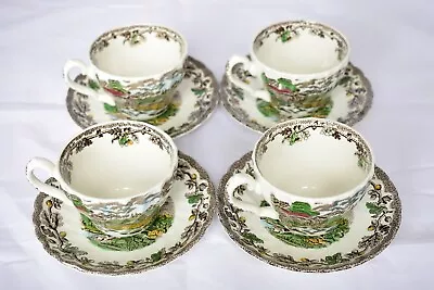 Buy Vintage Myotts Country Life Cups & Saucers X 4 • 9£