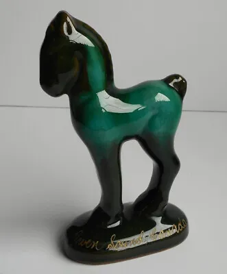 Buy Vtg Blue Mountain Pottery Drip Glaze Horse Pony Foal Figurine Owen Sound Canada • 14.19£