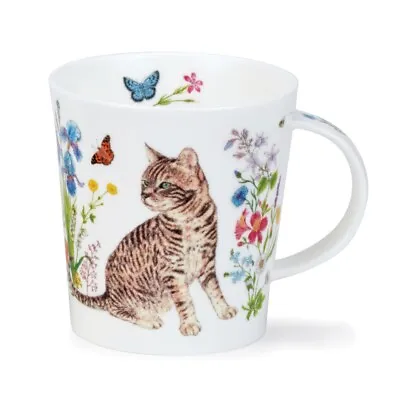 Buy Dunoon Blumenmuster Cats Tabby Tea Cup Coffee Mug Lomond 0,3l • 24.95£