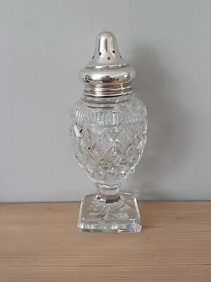 Buy Solid Silver & Beautifully Cut Glass Sugar Shaker London Hallmark  • 28£