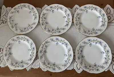 Buy Six Vintage Duchess Tranquility Bone China Tea Plates • 15£