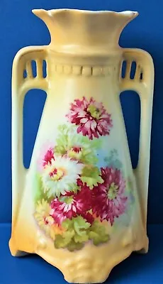 Buy Vintage Austrian Hand Painted Ceramic Vase. • 7.50£