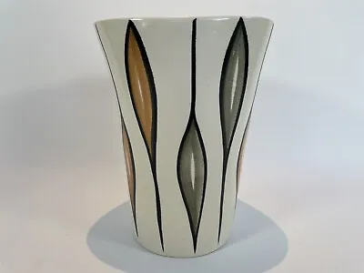 Buy Vintage Jersey Pottery Handpainted Ceramic Vase Mid Century Freeform Shape • 24.99£