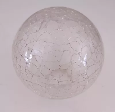 Buy Vintage Clear Crackle Glass Light Globe Without Neck-Slip Shade 3.5  • 7.56£