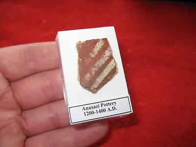Buy Anasazi The Lost Tribe Indian Pottery Shard 1000 Yrs Old Display Case #5 • 10£