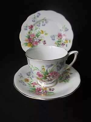 Buy Queen Anne China , Old Country Spay Trio ,Tea Cup ,Saucer & Plate, VG Condition • 12.99£