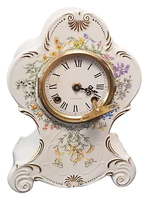 Buy VTG Mantle Clock Porcelain By Franklin Mint The National Horticulture Society • 136.08£