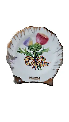 Buy Nairn Bud Pocket Vase, White, Thistles, 6cm, Vintage • 3£