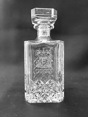 Buy Stuart Crystal Square Spirit Decanter - Etched Arms Of Bournemouth University • 33.99£