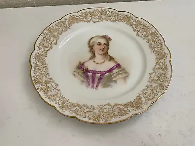 Buy Antique French Sevres Porcelain Portrait Plate Madame Du Barry • 216.83£