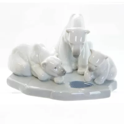 Buy Lladro 1443 Figurine Of 3 White Polar Bears • 34.99£