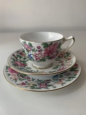 Buy Staffordshire Crown Potteries Fine Bone China Tea Cup Saucer /Bread Plate Trio • 9.99£