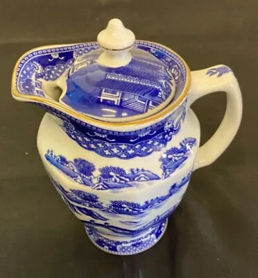 Buy Ringtons Tea - Lidded Jug -1995 Wade-blue And White - Rare Bargain Decorative • 3£