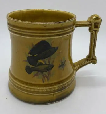 Buy Vintage Britannia Designs Dartmouth Pottery Brown Ceramic Fishing Tankard  • 14.99£
