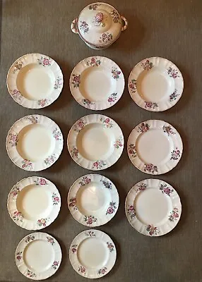 Buy Masons Leeds 1932 First Reproduced Plates Shallow Bowls Tauren Floral Design • 190£