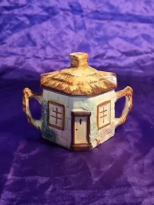 Buy Keele Street Staffordshire Pottery Thatched Roof Cottage Ware Lidded Sugar 0144 • 5.99£
