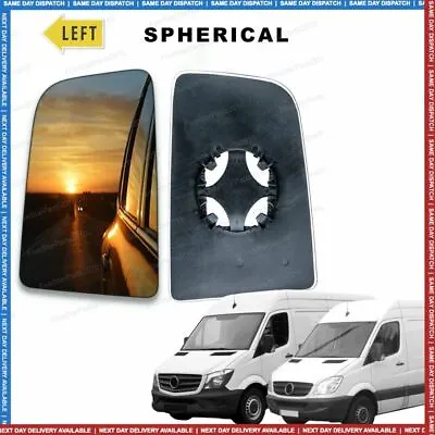 Buy Left Near Side Wing Door Mirror Glass For Mercedes Sprinter 2006-2018 Upper • 11.99£