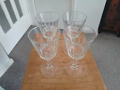 Buy 4 X Cut Glass Wine Glasses 6.5 Inches High • 8£