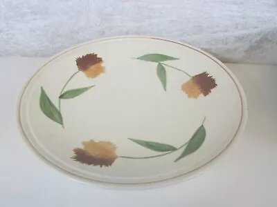 Buy Poole Pottery Large Brown Flowered Fuit Bowl • 9.99£