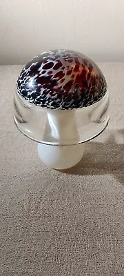 Buy VINTAGE MUSHROOM /TOADSTOOL GLASS ORNAMENT PAPERWEIGHT, APPROX 10cm TALL • 22.99£
