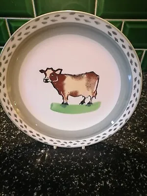 Buy Vintage Carrigaline Irish Pottery Salad/Breakfast Plate Hand Painted Cow 18cm • 11£
