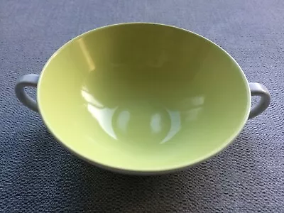 Buy Poole Pottery Twintone Lime Yellow Green & Seagull Grey Bowl • 10£