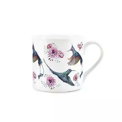 Buy Fine Bone China Large Mug - Pink Floral Hummingbirds Design - Present/Tea/Coffee • 13.39£