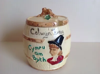 Buy Manor Ware, Colwyn Bay,welsh Lady, Marmalade Etc Pot With Inner Liner, ,vintage • 4.99£