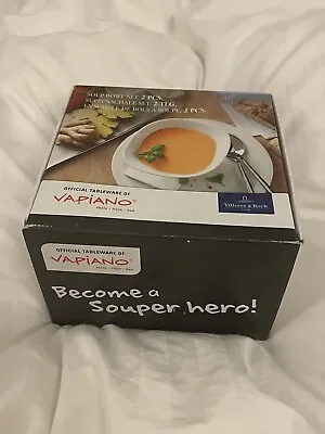 Buy Villeroy & Boch Vapiano Soup Bowl Two Piece Set New In Box • 12.99£