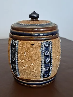 Buy Doulton Lambeth Tobacco Pot Antique Stoneware Jar England 14cm/5.5 H • 20£