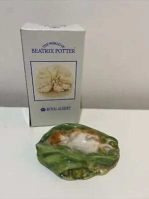 Buy Royal Albert Beatrix Potter  - Timmy Willie Sleeping Pea POD 1989 • 15£