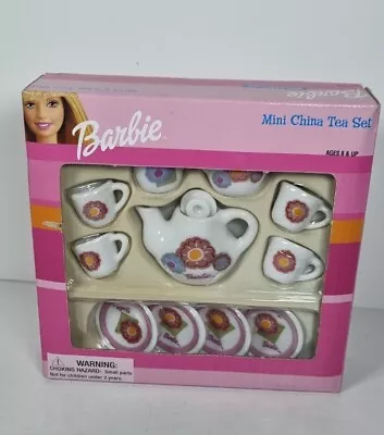 Buy Barbie Mattel Miniature China Doll Tea Set 2002 BNIB • 14.99£
