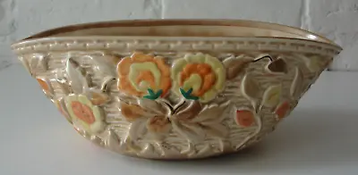 Buy Vintage H J WOOD Ltd Indian Tree Handpainted Ceramic Gilded Planter / Vase •● • 14.99£