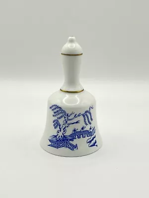 Buy Coalport Bone China Miniature Bell - Willow - Blue And White - Gold Highlights • 12£