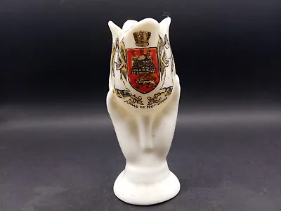 Buy Crested China - ARMS OF NORWICH Crest - Hand Holding A Tulip - Willow. • 5£