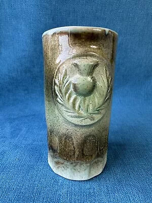 Buy Crest Ceramics ( Scotland ) Thistle Mug - Rare Studio Pottery Style - 14x7 Cm • 15£