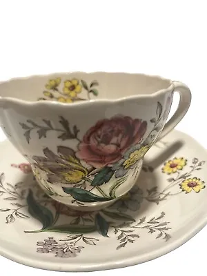 Buy Spode Copeland Gainsborough Tea Cup & Saucer Old Mark England Romantic Regency • 9.46£