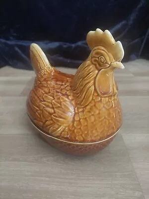 Buy Large Vintage P&K Price Kensington Pottery Ceramic Hen Chicken Egg Storer  • 18£