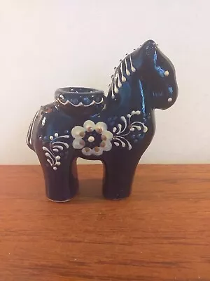 Buy Vintage Pottery Horse Candle Holder 15cms Tall • 20£