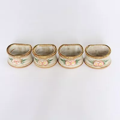 Buy Studio Pottery Gordon Fox Ceramics 4 Napkin Rings Hand Decorated Kentmere • 24£