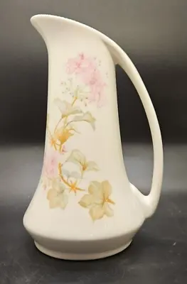Buy Melba Ware Staffordshire Ceramic Jug Pitcher Vase 7.5 /19cms Tall Pink Flowers • 10.99£